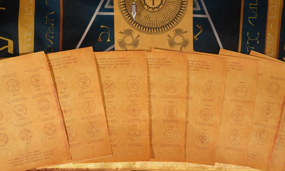 Комплект 72 Имени Бога Шемхамфораш Алтарть Призыва