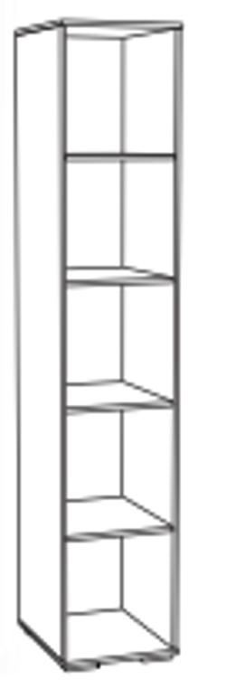 Пенал с полками ЛШ-21, Ливорно, Дуб сонома