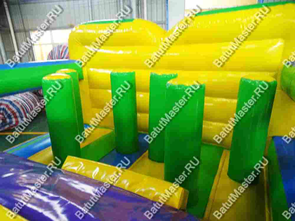 Надувной батут "Длинная полоса препятствий" 10*4*3 м