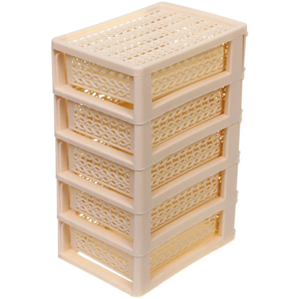 Комод малый «ПАЛЕРМО», цвет бежевый, 5 отделений, 13*9*18,5см