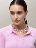 Серьги "NEW Posh" из жемчуга с цирконами