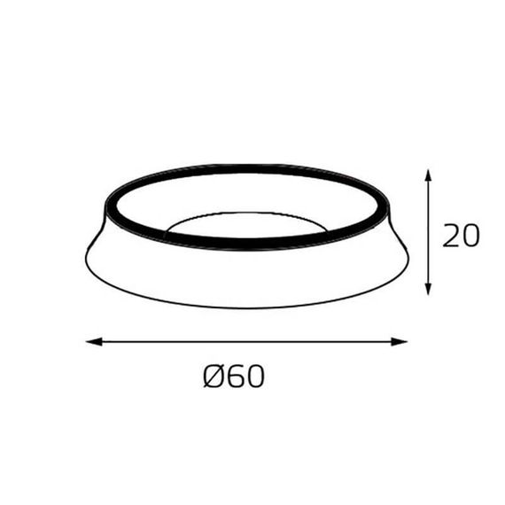 Кольцо декоративное Italline M03-046 ring black