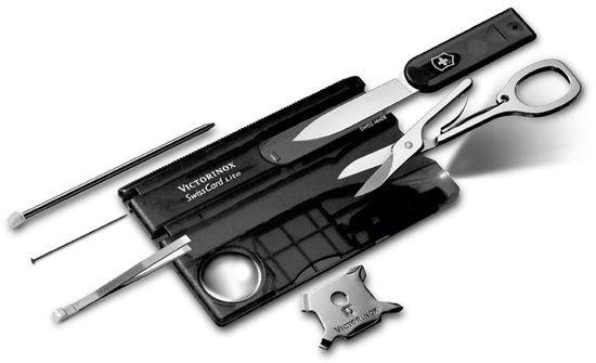 Швейцарская карточка Victorinox Мод. SwissCard Lite Black 13 функций
