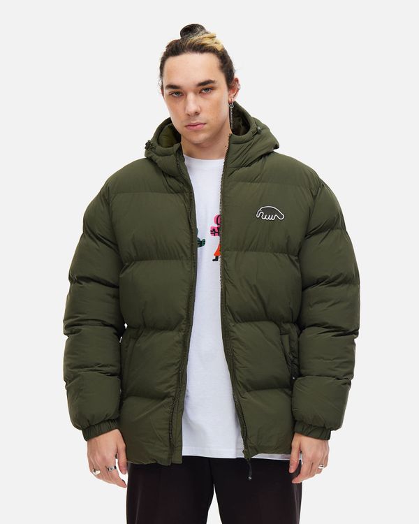 Пуховик AW25 Downjacket Hooded Crispy темно-зеленый - фото 5