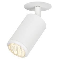 Встраиваемый светильник алюминиевый ЭРА KL106 WH MR16 GU10 белый матовый | Алюминиевые встраиваемые светильники