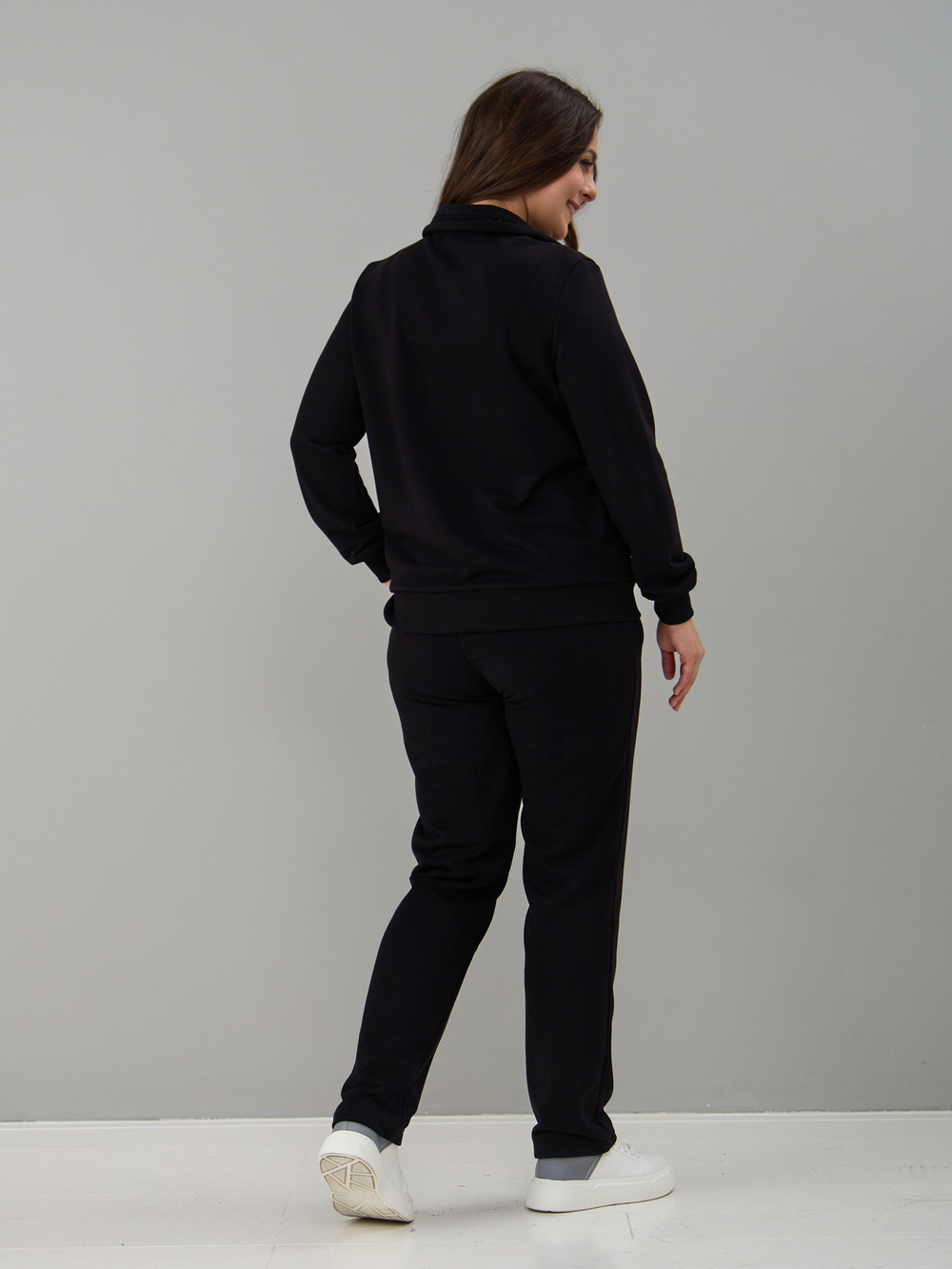 Костюм с брюками КБфп-584/черный-н