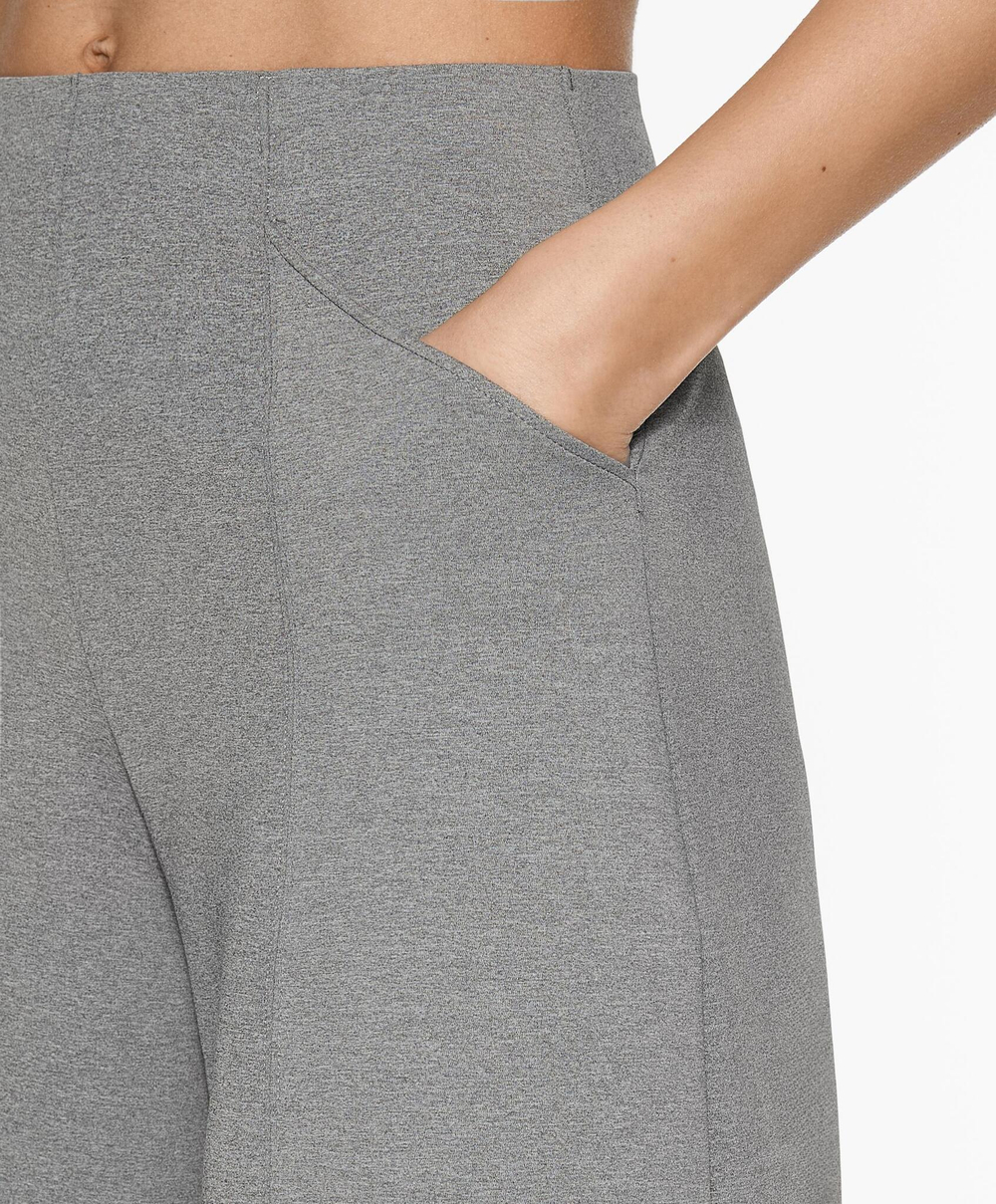 OYSHO Брюки широкого кроя с эффектом неопрена, меланж