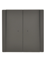 FORTE&PIANO Выключатель 2-клавишный проходной с индикацией 10А FP308 серый IEK