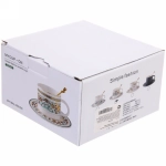 Чайная пара «Калейдоскоп» (кружка 200мл,блюдце,ложка), фигуры