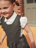 Сарафан школьный для девочки Next M82-227, Серый