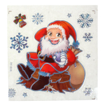 Наклейка новогодняя 18*23 см, 12 вид микс , пакет