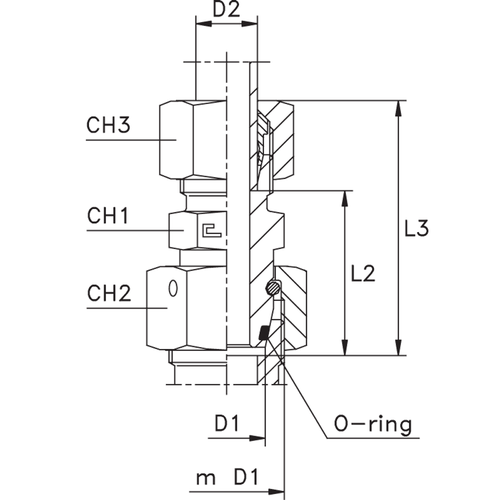 Соединение PNF DL10 М26х2 (в сборе)