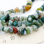 "Индийский агат" (халцедон), крошка 4-8 мм, цена за нить 38 см