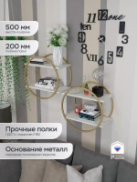 Полка круглая настенная