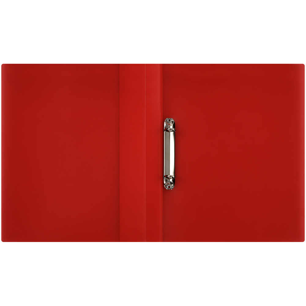Папка на 2 кольцах А4 700мкм, красная "Кристалл" (Стамм)