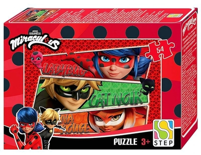 Пазл 54эл. "Леди Баг и Супер-Кот" (Степ пазл)