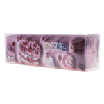 Пенал-косметичка 1 отд. 20*5,5*3,5см кожзам "Пирожное" бежевый