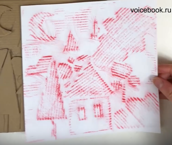 Картина в технике фроттаж Картина в технике фроттаж