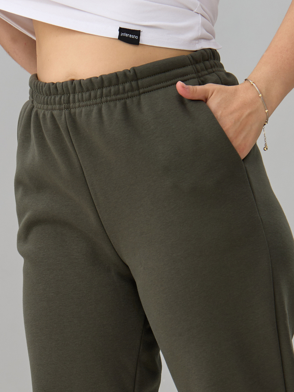 Костюм с брюками КБис-055/хаки-п