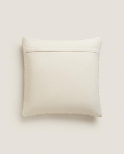Zara Home наволочка декоративная из хлопка, светло-бежевый