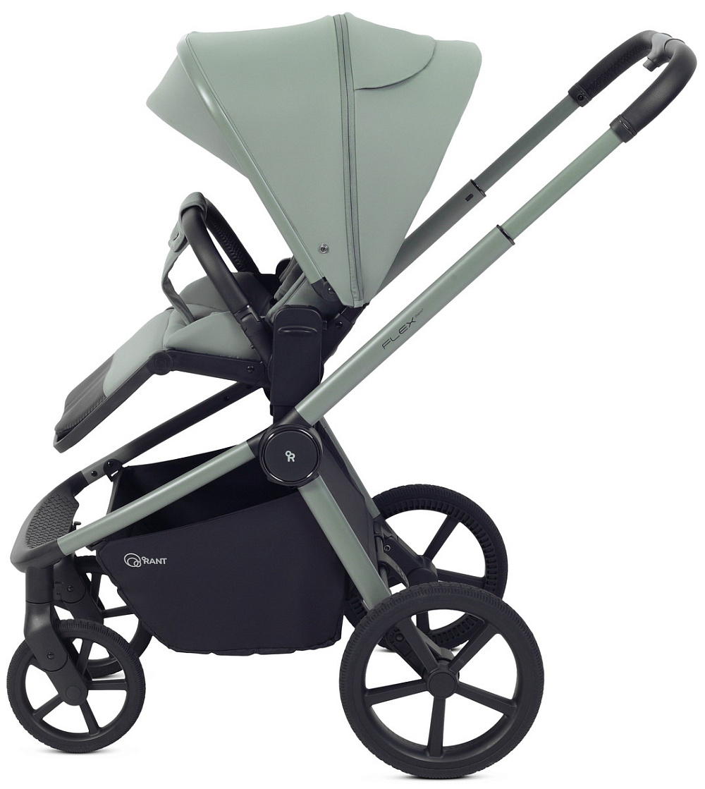 Детская коляска Rant Flex Therm Soft 3 в 1 с автокреслом Cruise Black Forest Green