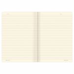 Тетрадь 48 л. в линию обложка гладкий кожзам, сшивка, A5 (147х210мм), ТЕМНО-СИНИЙ, BRAUBERG VIVA, 403894