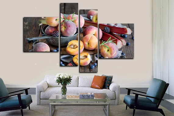 Модульная картина " Сочный персик "