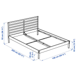 Каркас кровати - TARVA  IKEA/  ТАРВА ИКЕА,  209х148 см, белый