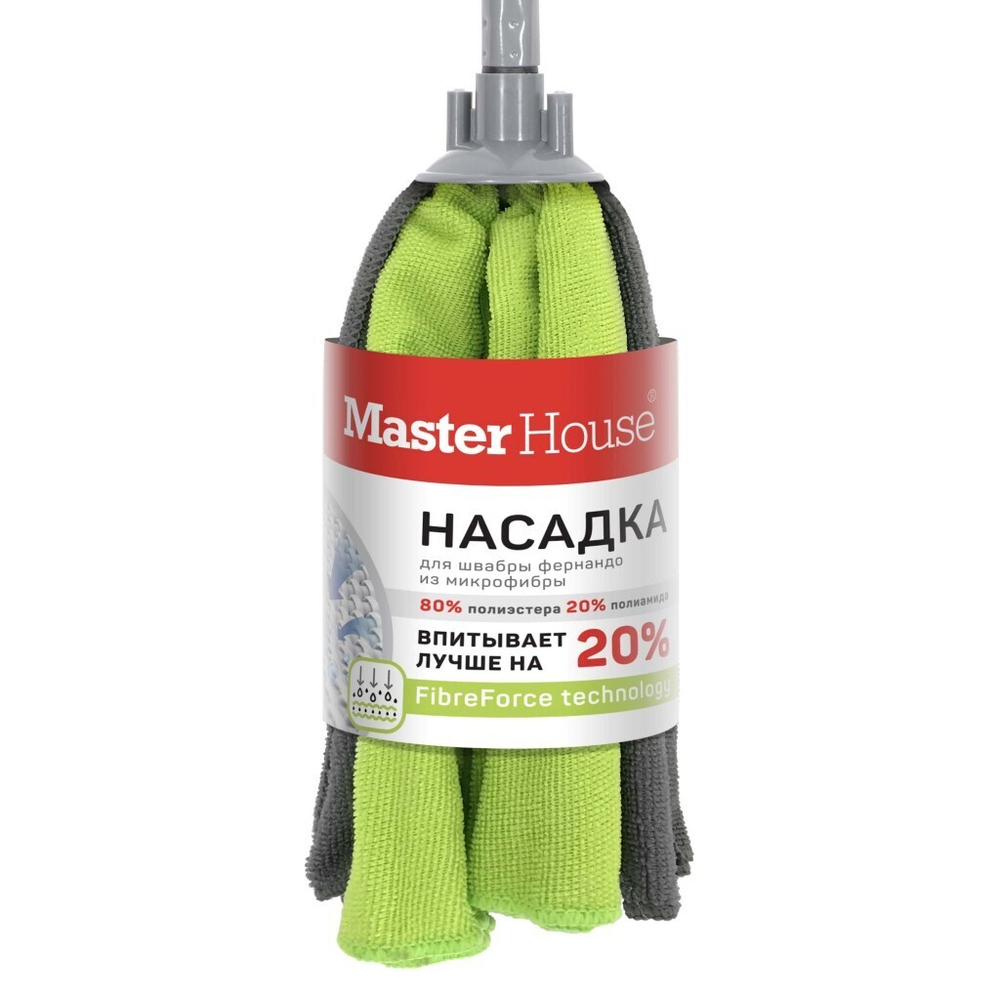 Насадка д/швабры Master House Фернандо 30х14х10см микрофибра