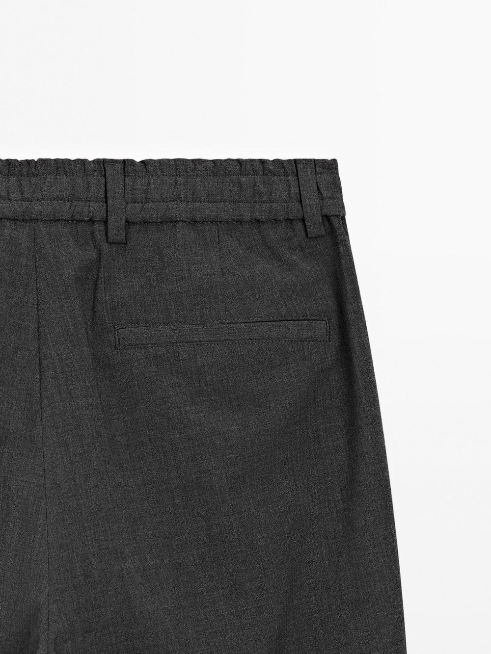 Massimo Dutti Брюки Total Look из смесовой шерсти, серый