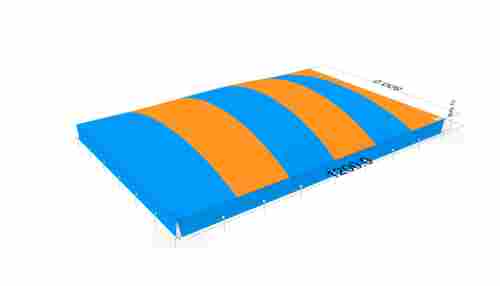 Надувная подушка «Мягкая гора» для установки в грунт, зимний ПВХ 12х8х2 м