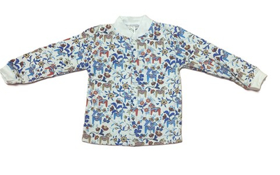 Кофточка с длинным рукавом на кнопках из кулирки (100% хлопок) на рост 92 см