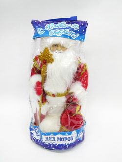 Дед Мороз в красной шубе и белой шапке 50см Triumph Nord