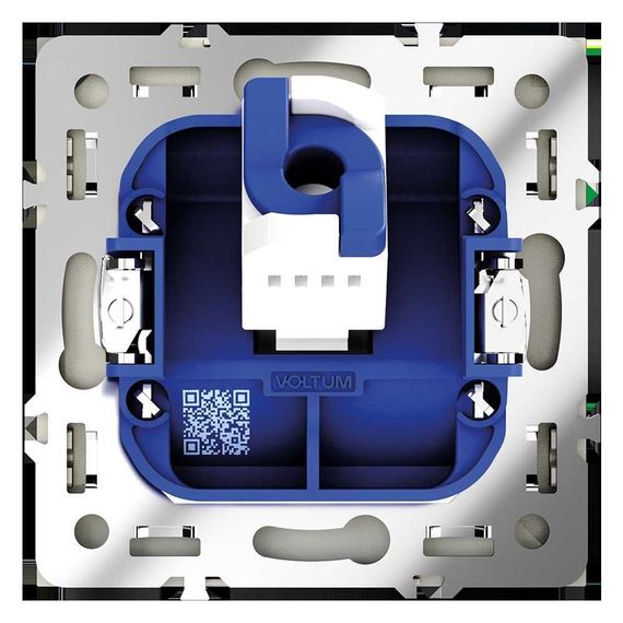 Розетка компьютерная встраиваемая Voltum S70 RJ45 кат.6, (сталь) VLS060105