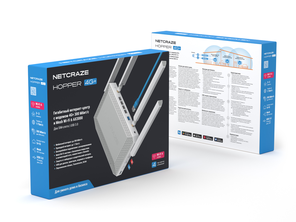 Роутер Netcraze Hopper 4G+
