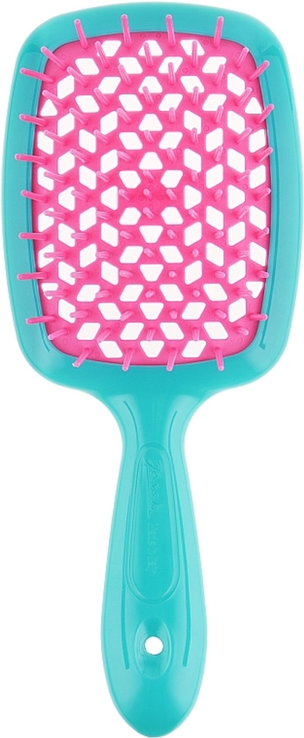 Расческа для волос JANEKE SuperBrush The Original Бирюзово-Розовый