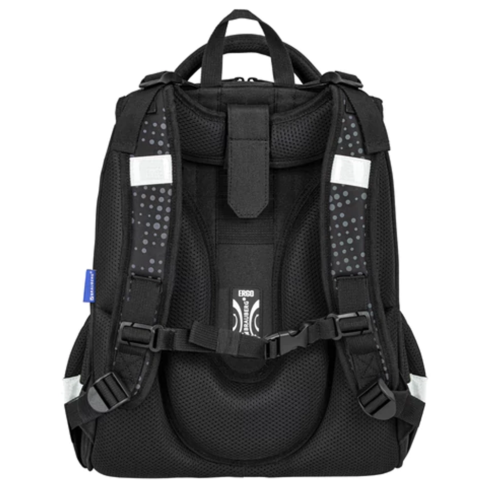 Ранец BRAUBERG LUMINOUS, 2 отделения, с брелоком, "Scorpio", СВЕТЯЩИЙСЯ РИСУНОК, 38х29х16 см, 271368