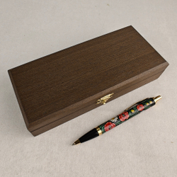 Ручка шариковая "Ромашки и маки" с ручной росписью