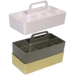 Органайзер функциональный для хранения с ручкой «ИДЕАДОМА», восемь отделений, цвет медовый, 33*17*8см