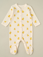 Комбинезон на кнопках "Уточки", Сливочный