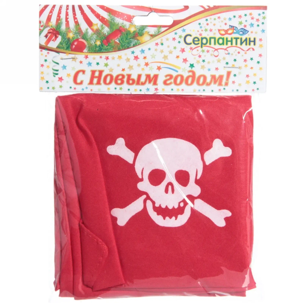 Карнавальный аксессуар «Бандана Пирата», красный