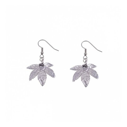 Серьги листья Ester Bijoux Японский Клен LF55C-S BW