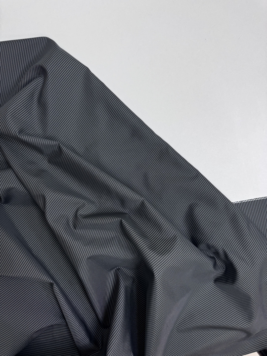 Подклад вискоза черный/белый, жаккард полоска NB