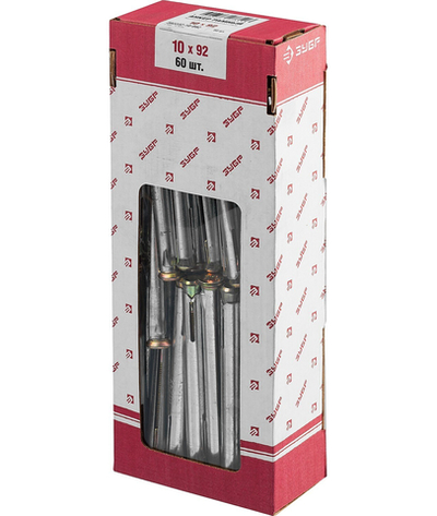 ЗУБР 10 х 92 мм, 60 шт, рамный анкер (302232-10-092)