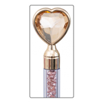 Ручка шариковая, автоматическая, Basir, синие чернила, разноцветный корпус с кристаллами, 24 шт