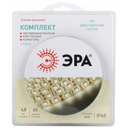 ЭРА Комплект светодиодной ленты 2835kit-4,8-60-12-IP65-2700-5m