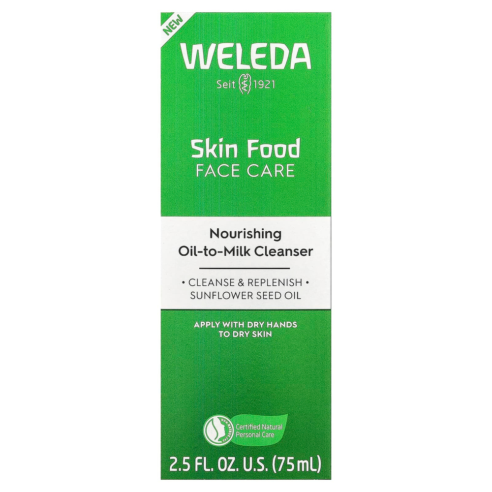 Weleda, Skin Food, уход за лицом, питательное очищающее масло на основе молока, 75 мл (2,5 жидк. унц.)