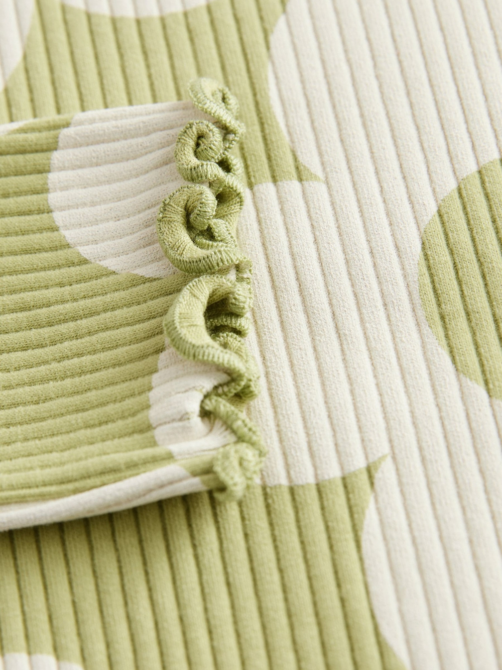 Лонгслив для девочки Next E46-547, Салатовый, Кремовый