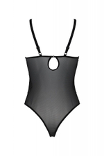 Обворожительное полупрозрачное боди Varella (Размер: XXL-XXXL) (Цвет: черный)