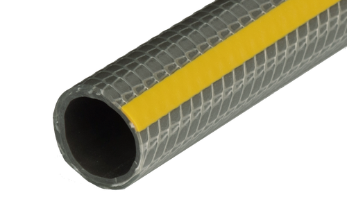 Шланг полив. (ФАВОРИТ) 3/4*25м (19мм) (серый с жель. пол.) 3-слоя (60/1шт)